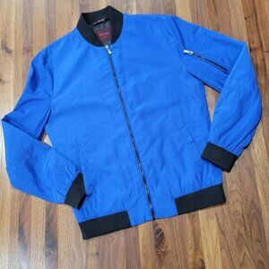 Basic Zara Man Parachute Bomber Jacket Size Medium